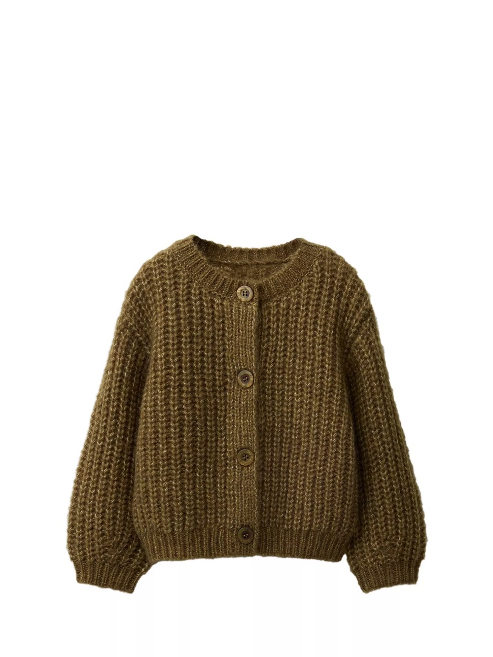 ZARA CHUNKY WOOL BLEND CARDIGAN